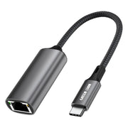 Green Lion Link Hub USB C to Ethernet Adapter Grey