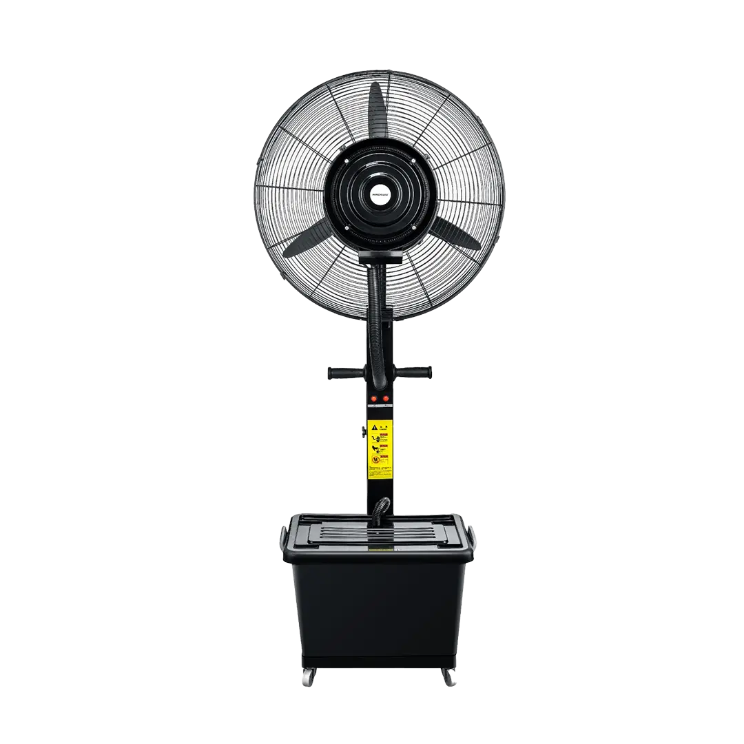 Powerology Industrial Fan Mist Spray Humidifier Black