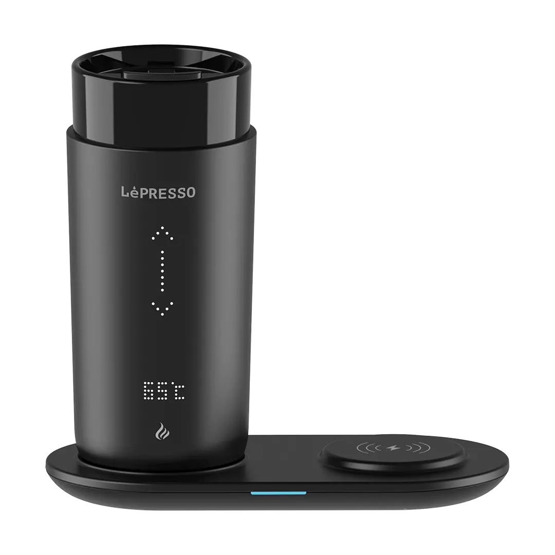 LePresso Smart Travel Heating Mug Black