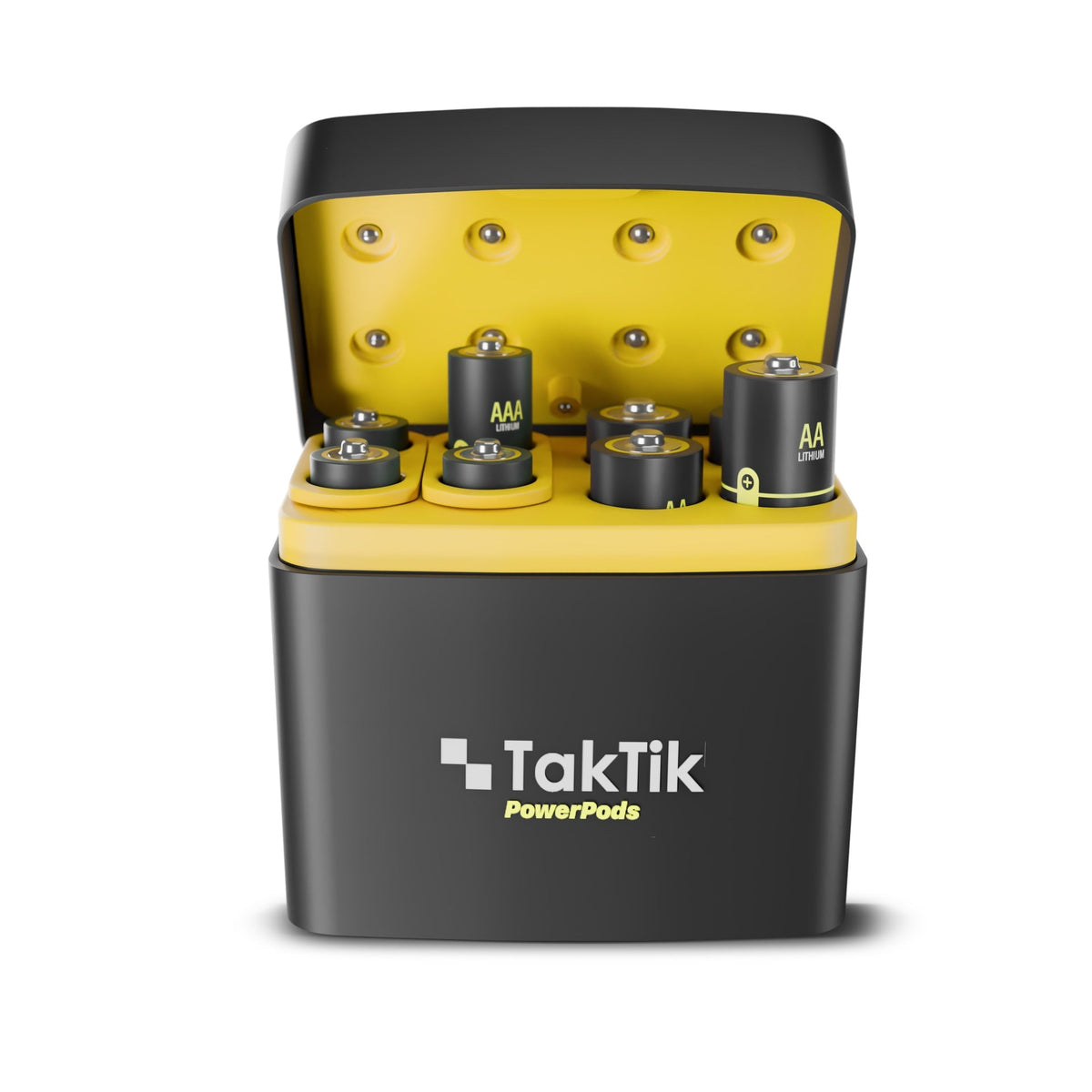 Taktik 5V Lithium Batteries Charger with 8 Rechargeable Batteries Taktik Powerpods Batteries With Charger