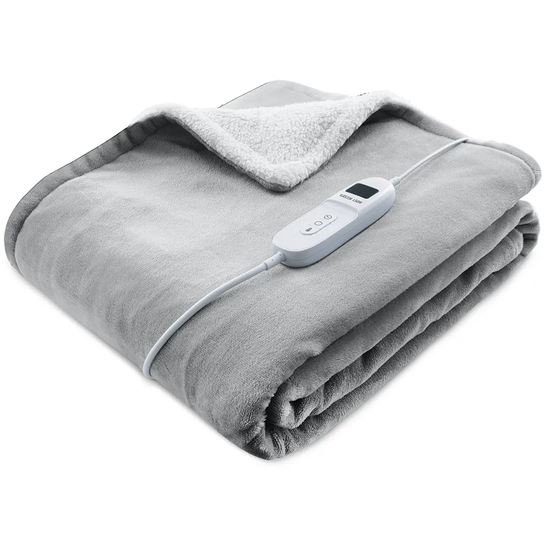 Green Lion Electric Blanket with Heating Function Gray