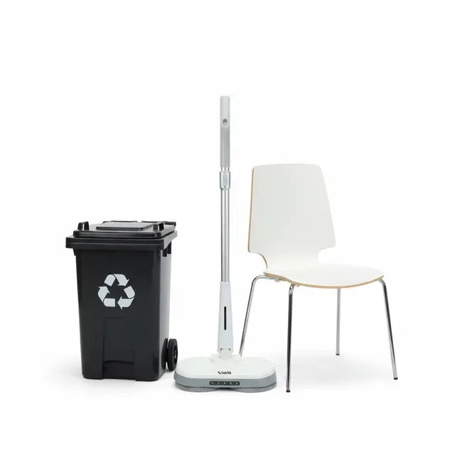 ممسحة أرضيات لاسلكية تكتك بنظام تدوير ورش ماء 2000 ملي أمبير 300 مللي Taktik Power Mop With Automatic Rotation and Water Spraying