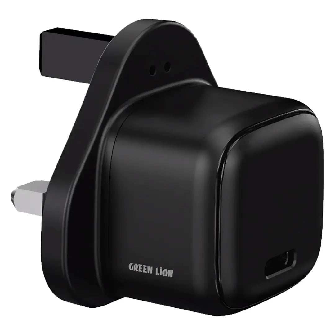 Green Lion Nexio Single Port Wall Charger Uk Plug 45w Black