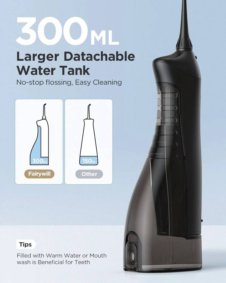 Fairywill 300ml 5020E Water Flosser Oral Care Device