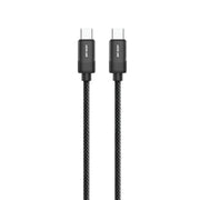 Green Lion USB C to USB C Braided Cable 1m 60w Black