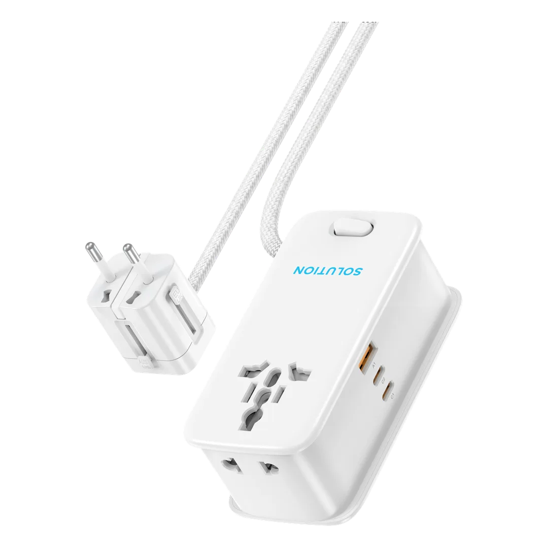 Powerology Solution 30w Gan Universal Multi Port Charger White