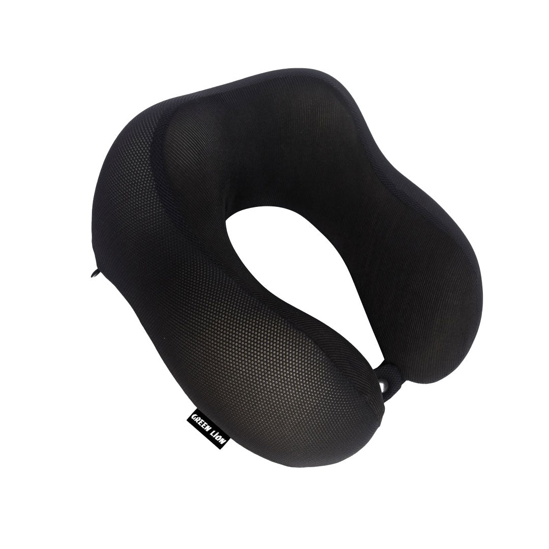 Green Lion Memory Foam Neck Pillow Black