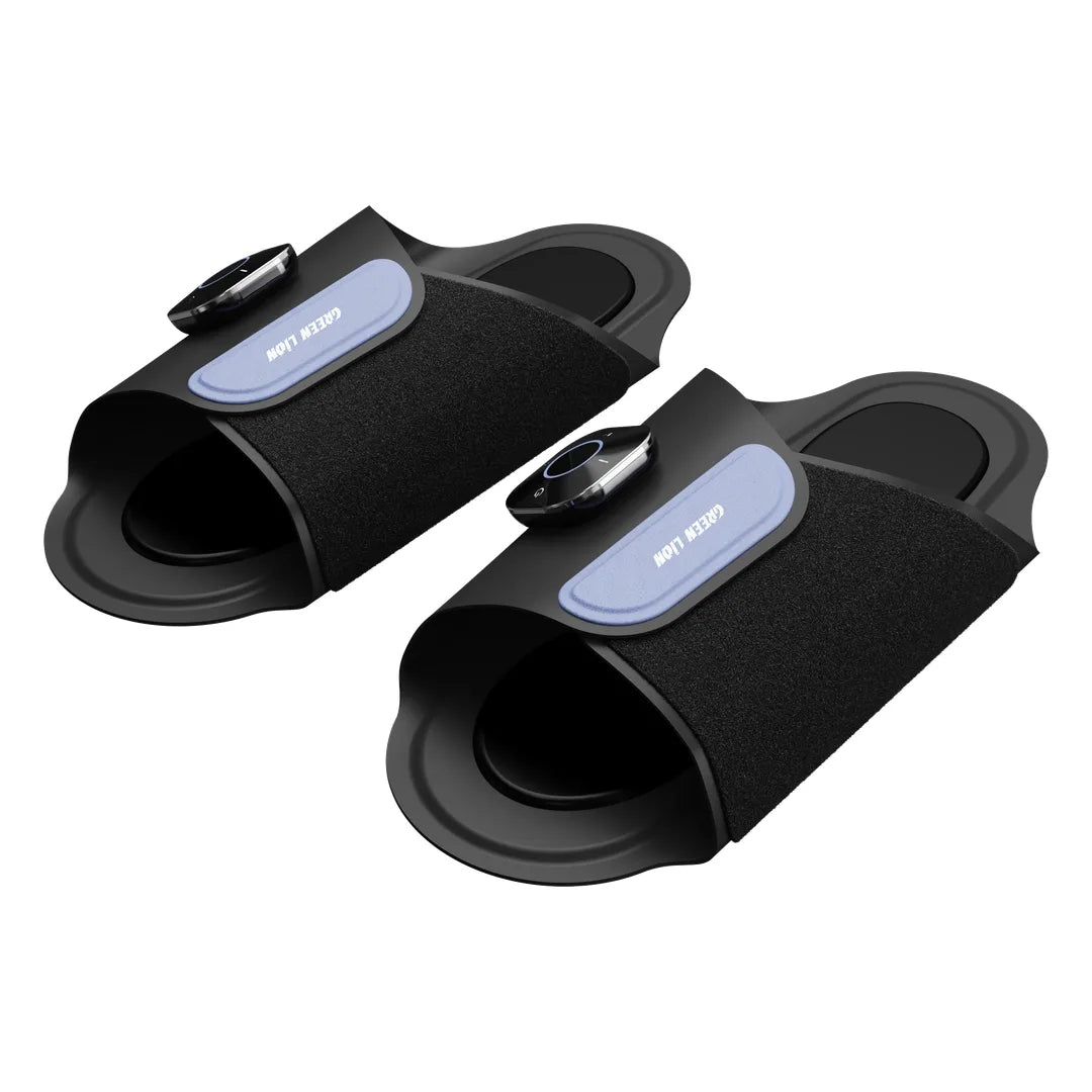 Green Lion EMSFoot Therapy Foot Massage Slippers - Black