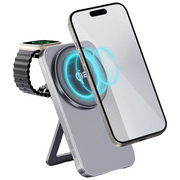 Green Lion Magstand Duo Wireless Charger with Kickstand 15w Gray