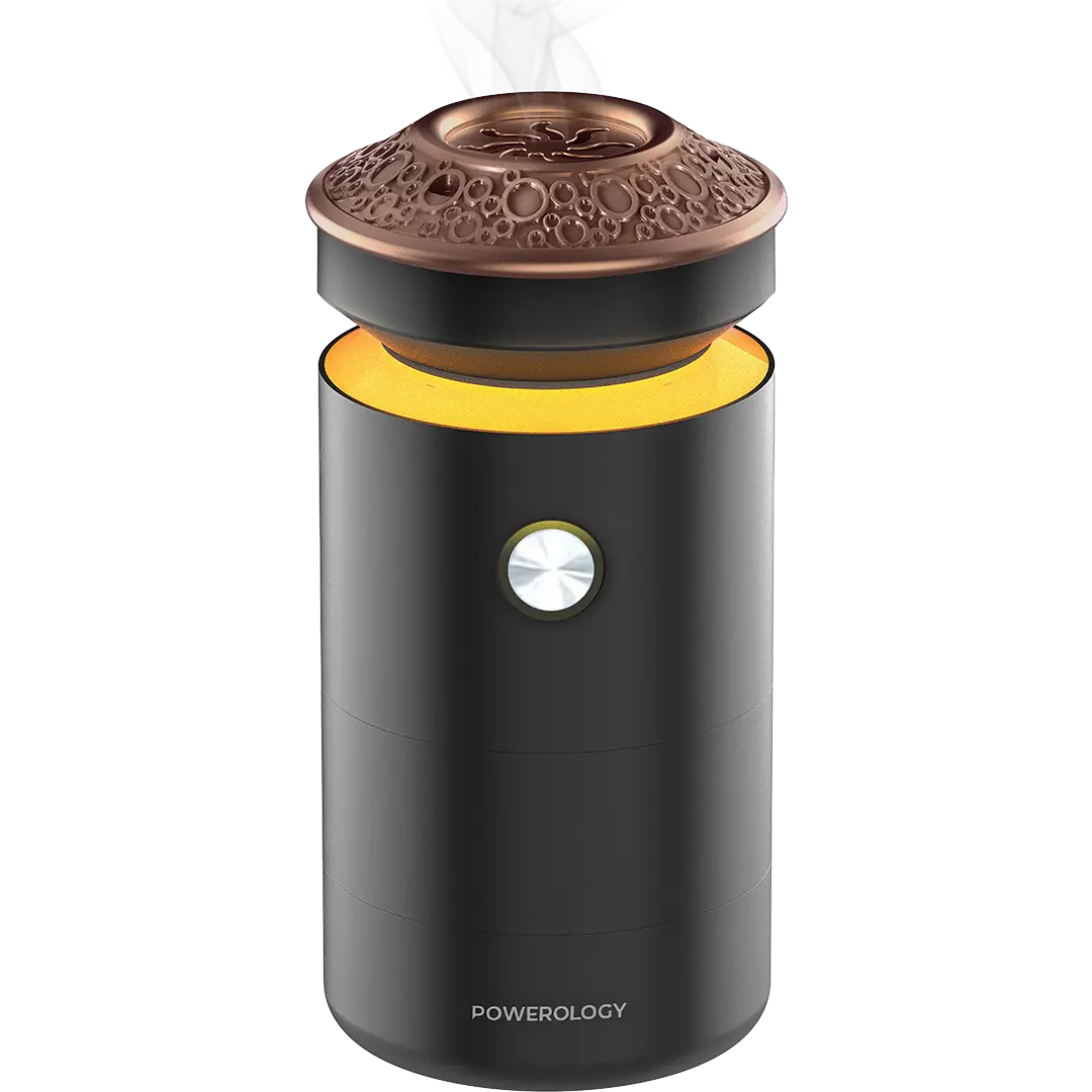 Powerology Oudan Incense Bakhoor Burner Black