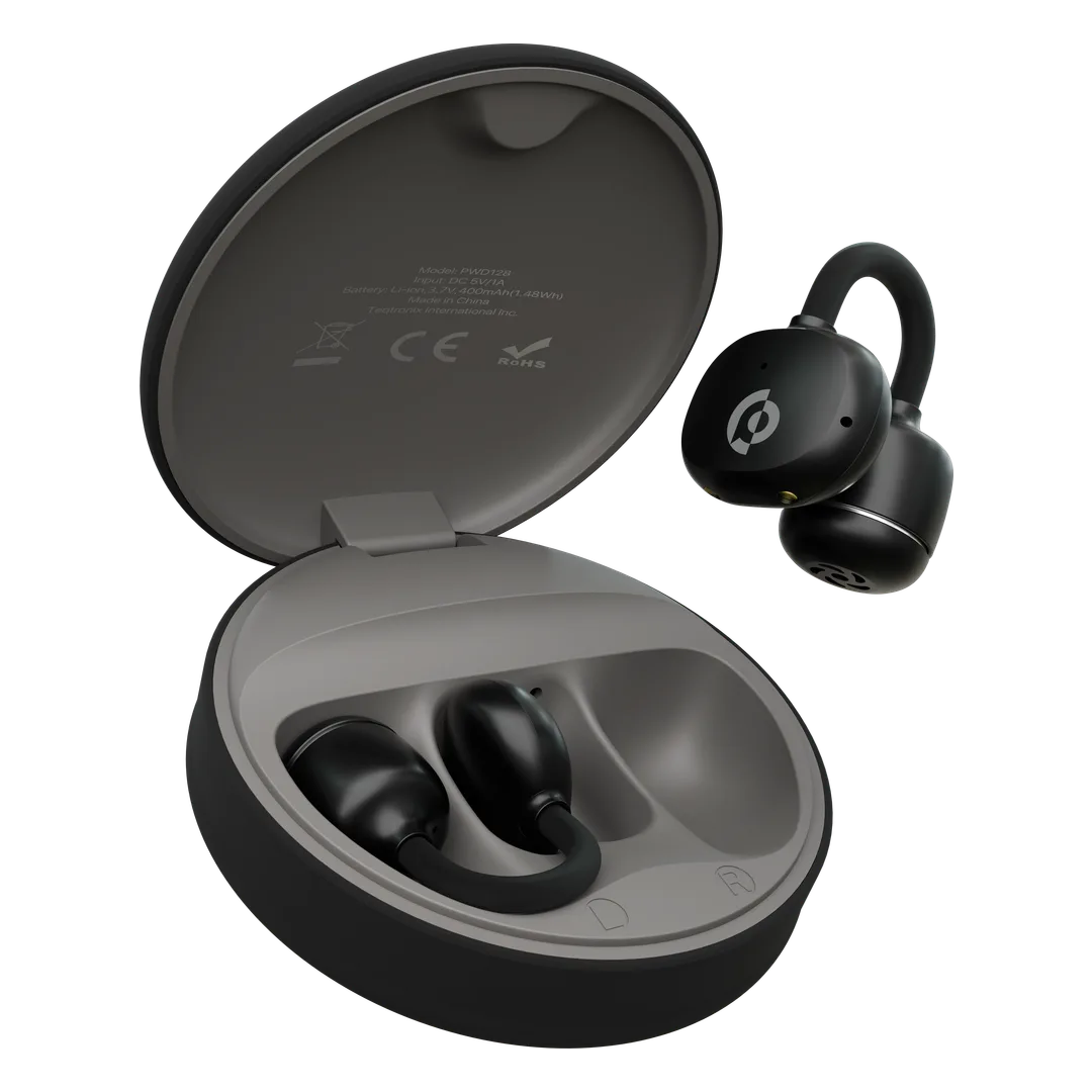 Powerology Cherry Open Ear Wireless Earphones Black