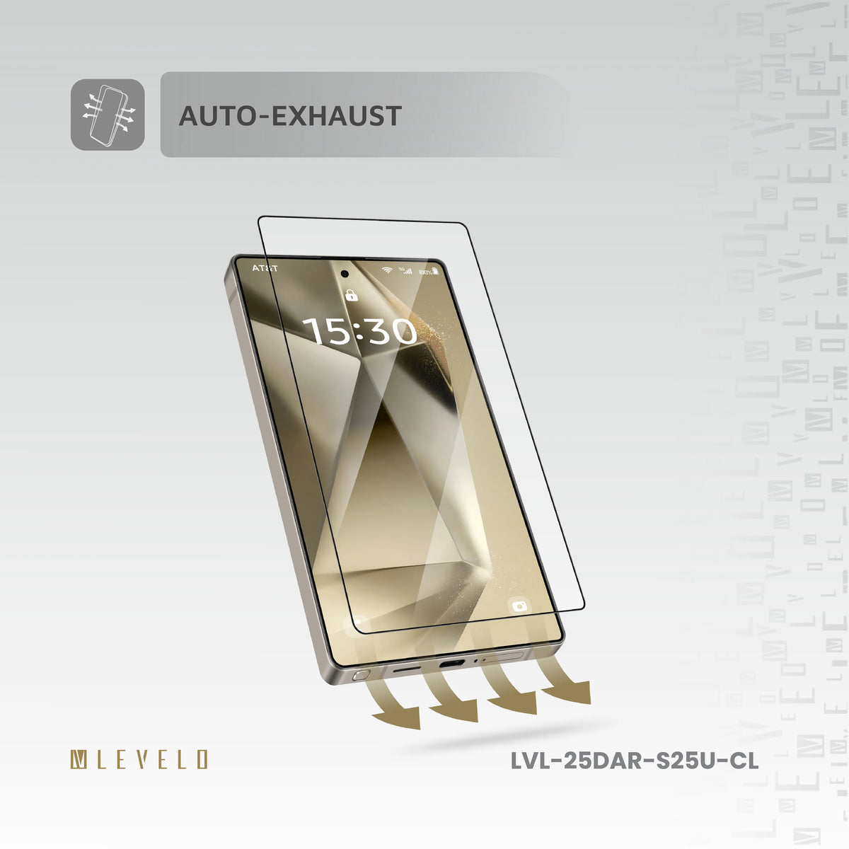 واقي شاشة ليفيلو 2.5D لسامسونج Galaxy S25 Ultra – HD أو AR أو خصوصية – تفاصيل المنتج والعبوة