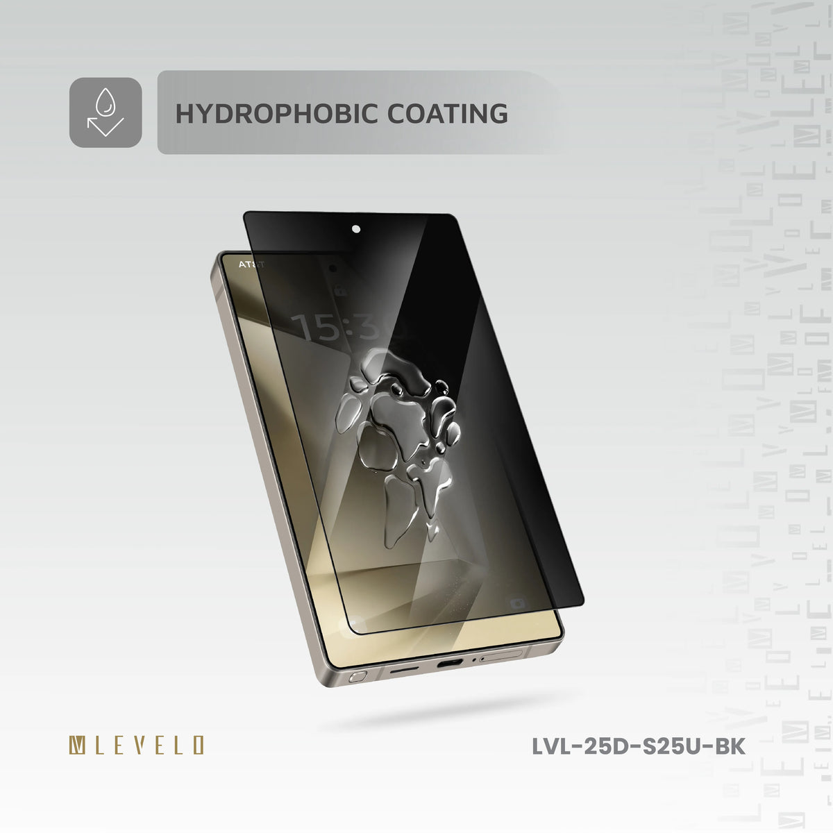 واقي شاشة ليفيلو 2.5D لسامسونج Galaxy S25 Ultra – HD أو AR أو خصوصية – تفاصيل المنتج والعبوة