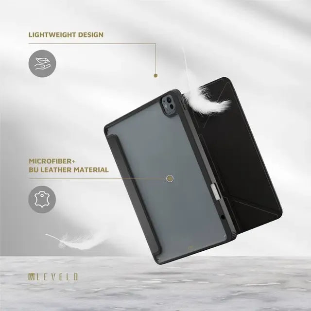 كفر ليفيلو Conver بظهر شفاف لآيباد Air وPro إصدار 2024 – تفاصيل المنتج والعبوة