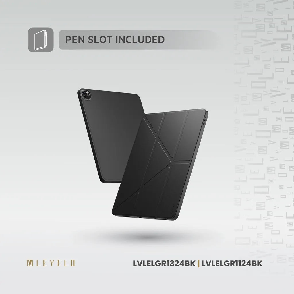 كفر ليفيلو Elegante Hybrid لآيباد Pro إصدار 2024 أو آيباد الجيل التاسع – تفاصيل المنتج والعبوة
