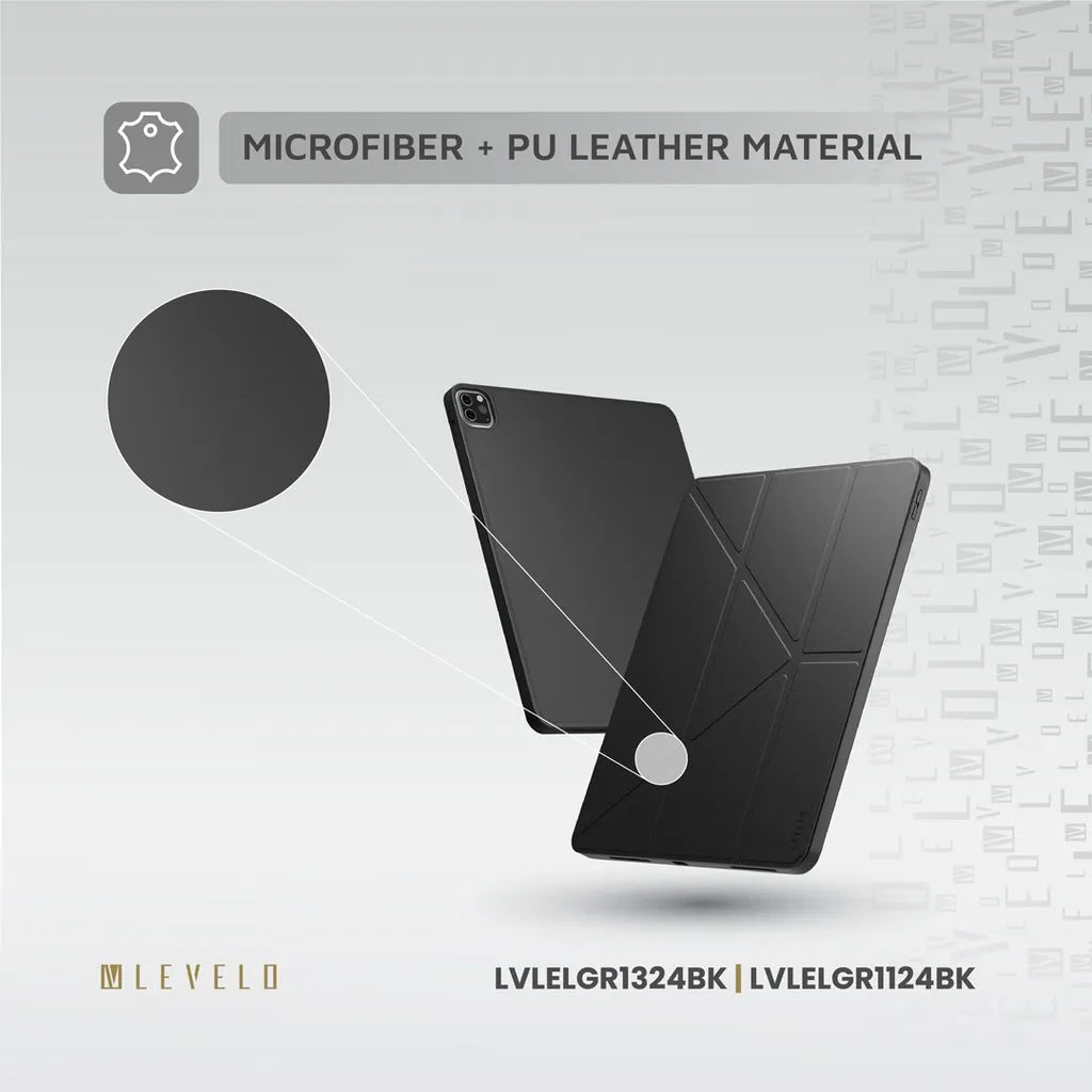 كفر ليفيلو Elegante Hybrid لآيباد Pro إصدار 2024 أو آيباد الجيل التاسع – تفاصيل المنتج والعبوة