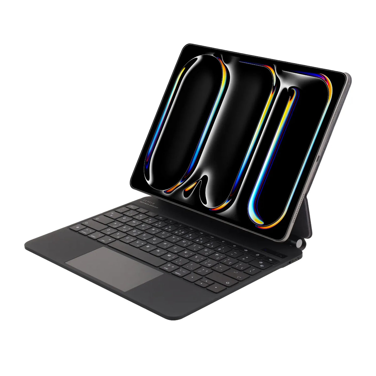 لوحة مفاتيح ليفيلو AeroBoard اللاسلكية لآيباد Pro ‏2024 – أسود – تفاصيل المنتج والعبوة