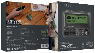 باور بانك ليفيلو Syncvolt سعة 10000mAh بقدرة 30W وتصميم بيجر – شبه شفاف – تفاصيل المنتج والعبوة