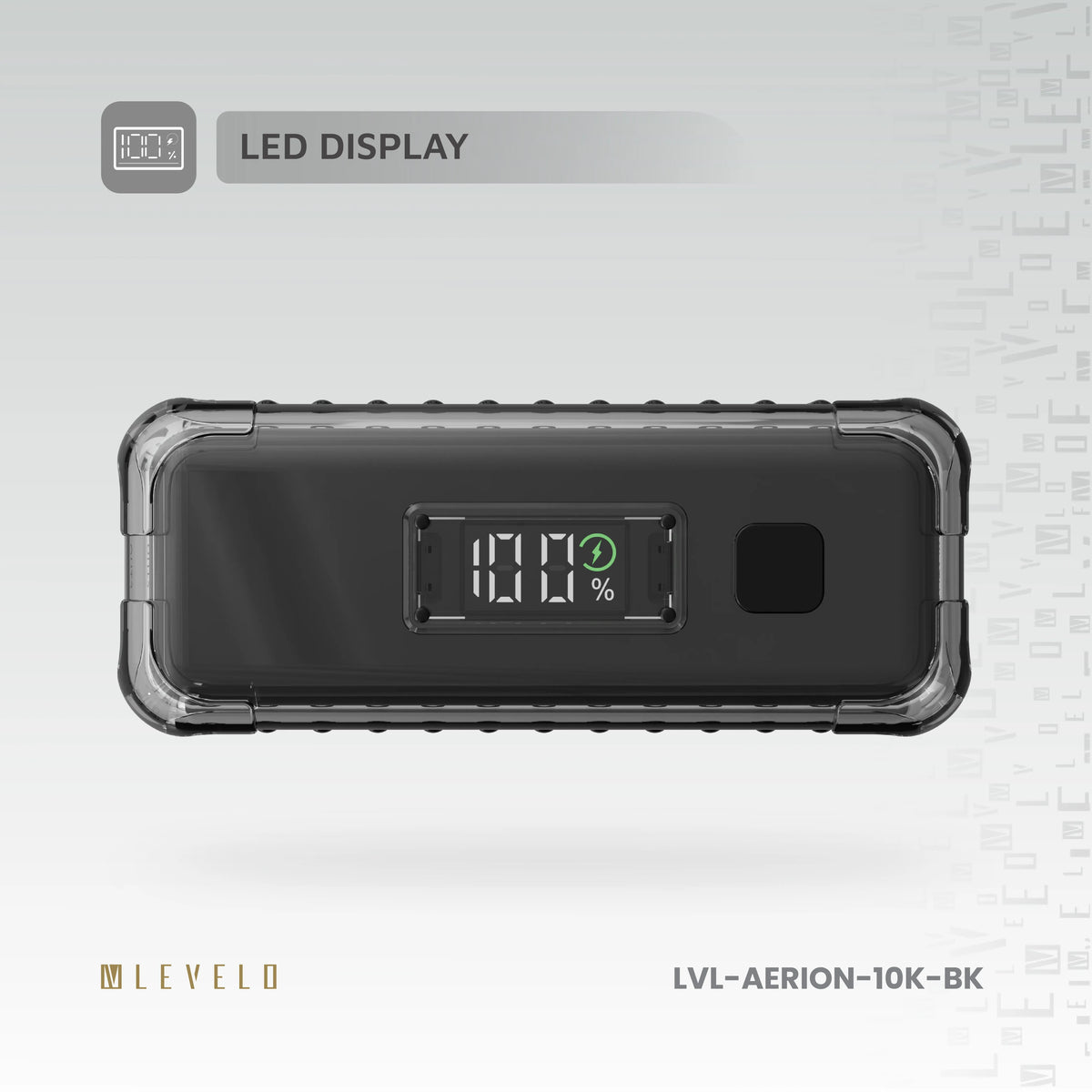 باور بانك ليفيلو Aerion سعة 10000 mAh مع كابل مسكة USB-C – تفاصيل المنتج والعبوة
