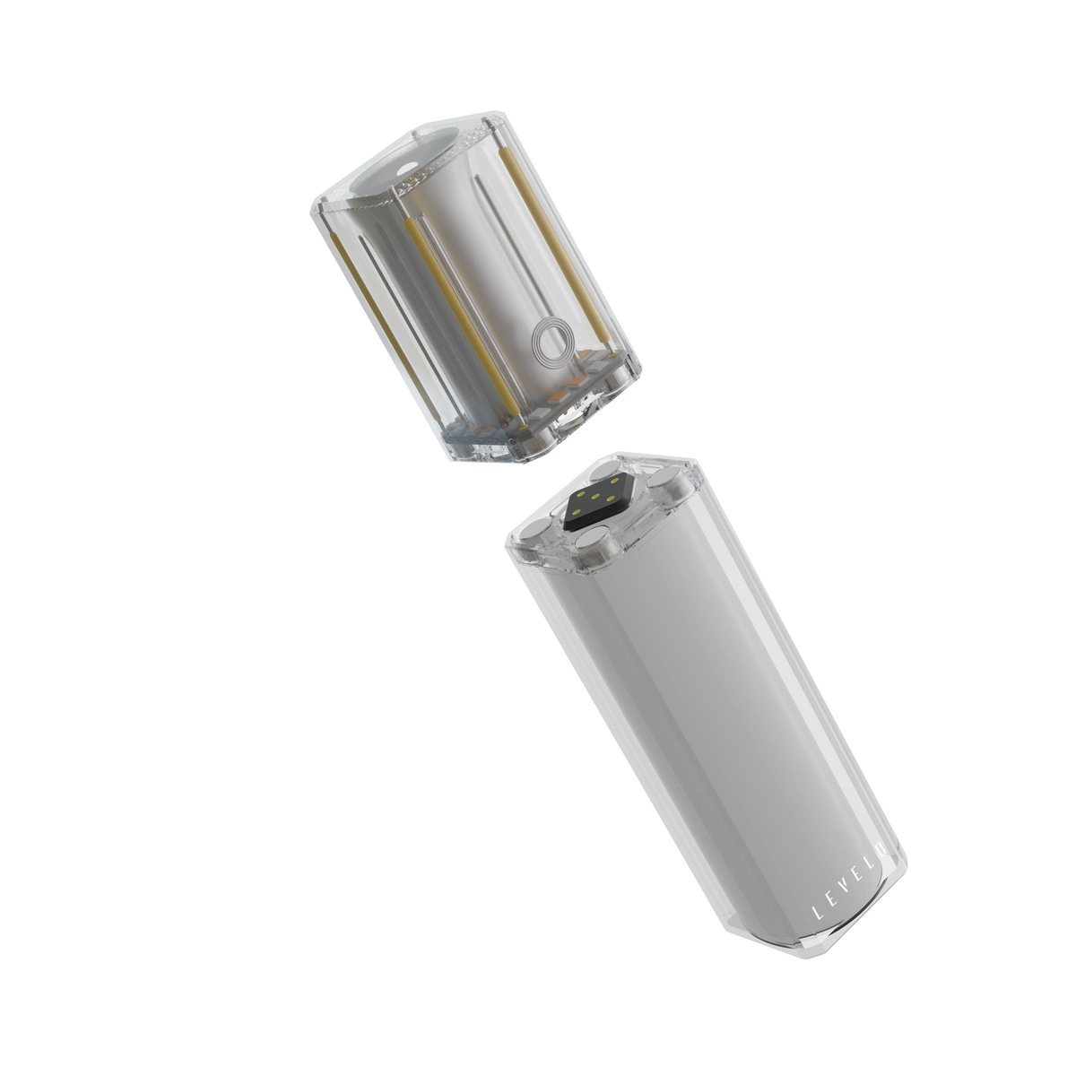 باور بانك ليفيلو SwapCell Pro بسعة إجمالية 15000 mAh ورؤوس قابلة للتبديل – شفاف – تفاصيل المنتج والعبوة