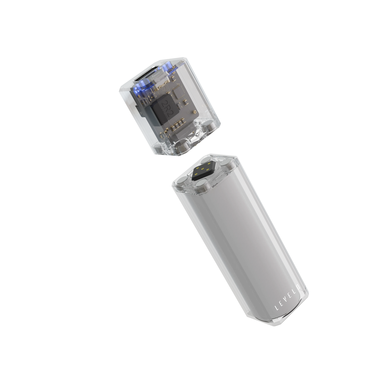 باور بانك ليفيلو SwapCell Pro بسعة إجمالية 15000 mAh ورؤوس قابلة للتبديل – شفاف – تفاصيل المنتج والعبوة