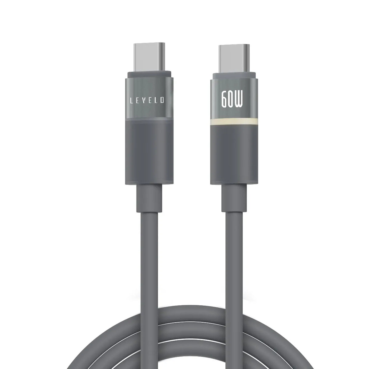 كابل ليفيلو Luno من USB-C إلى USB-C بقدرة 60 واط – متر واحد – تفاصيل المنتج والعبوة