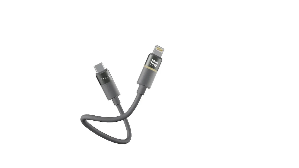 كابل ليفيلو Luno من USB-C إلى Lightning بقدرة 30 واط – متر واحد – تفاصيل المنتج والعبوة