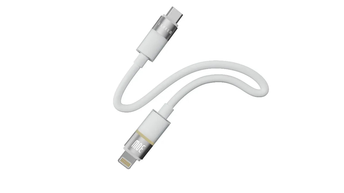 كابل ليفيلو Luno من USB-C إلى Lightning بقدرة 30 واط – متر واحد – تفاصيل المنتج والعبوة