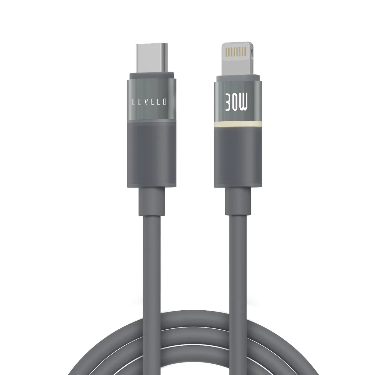 كابل ليفيلو Luno من USB-C إلى Lightning بقدرة 30 واط – متر واحد – تفاصيل المنتج والعبوة