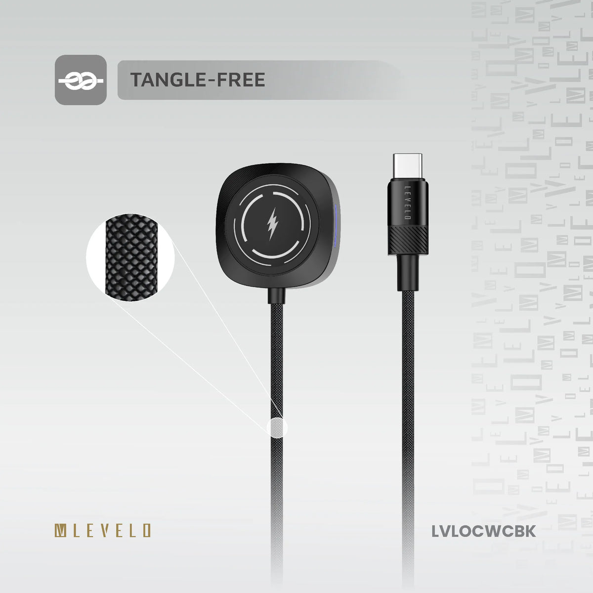 كابل شحن Apple Watch ليفيلو Otto بمنفذ USB-C – ‏1.2 متر – تفاصيل المنتج والعبوة
