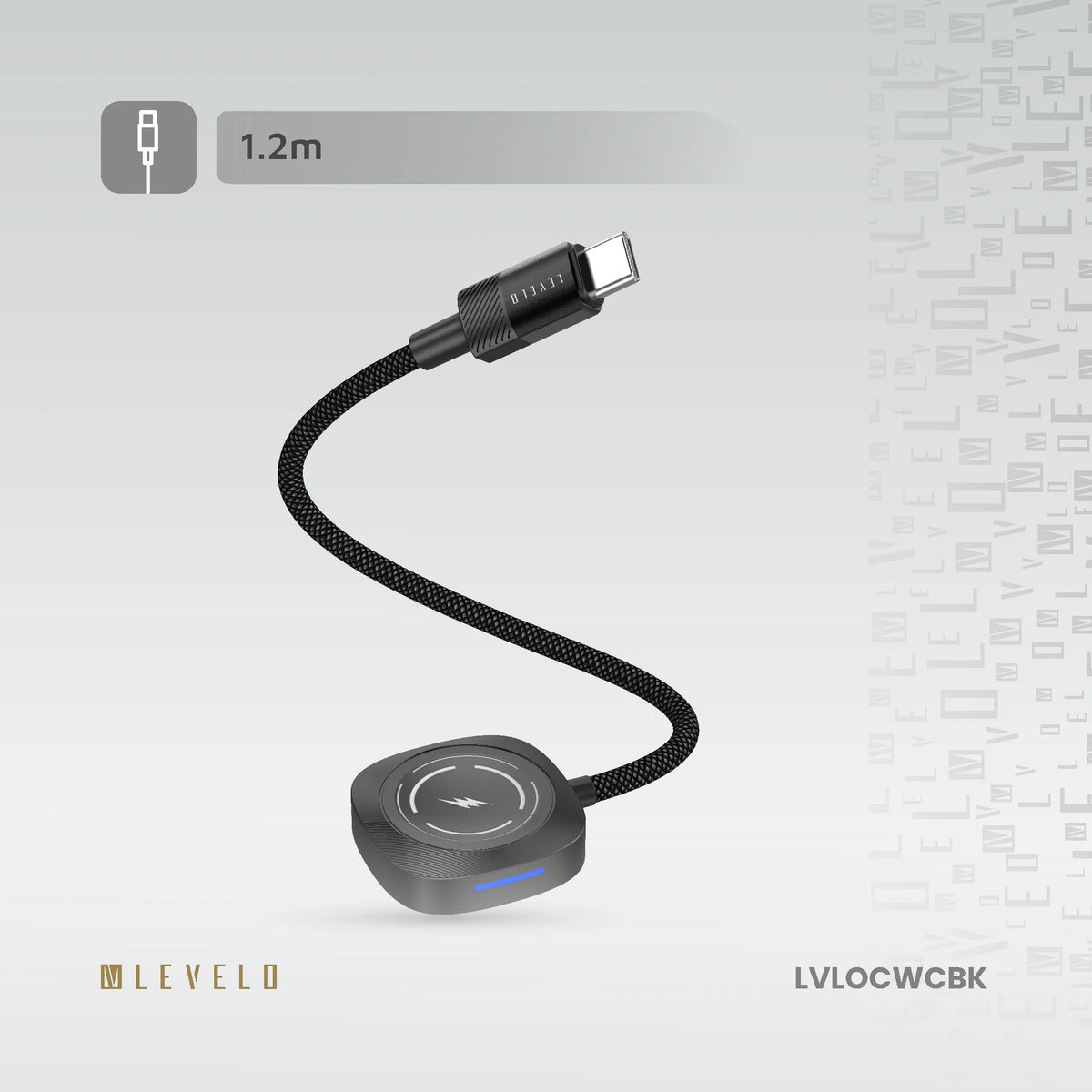 كابل شحن Apple Watch ليفيلو Otto بمنفذ USB-C – ‏1.2 متر – تفاصيل المنتج والعبوة