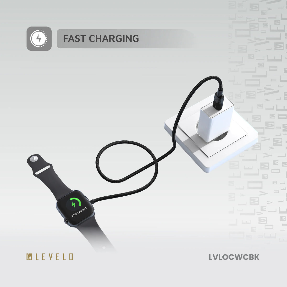 كابل شحن Apple Watch ليفيلو Otto بمنفذ USB-C – ‏1.2 متر – تفاصيل المنتج والعبوة