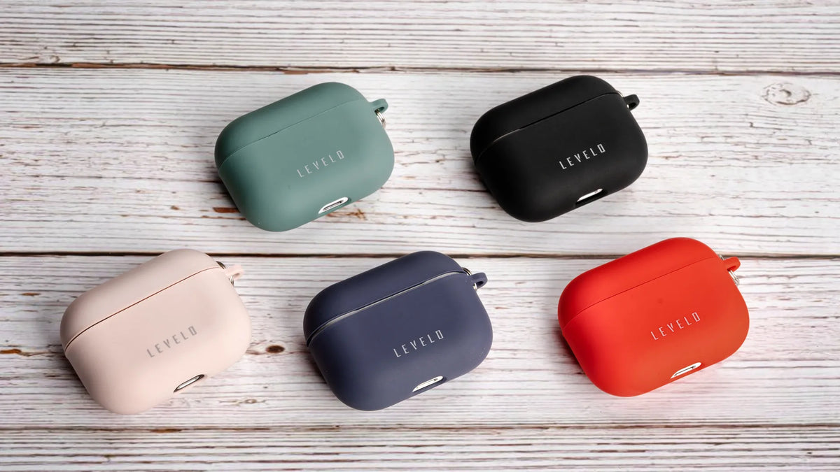 كفر سيليكون ليفيلو Gorra لعلبة AirPods مع مشبك – تفاصيل المنتج والعبوة