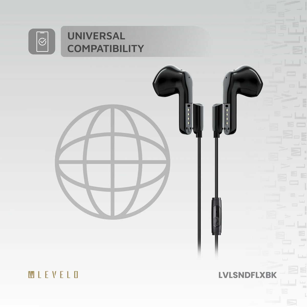 سماعات ليفيلو Soundflex ‏2 في 1 – لاسلكية وسلكية USB-C – تفاصيل المنتج والعبوة