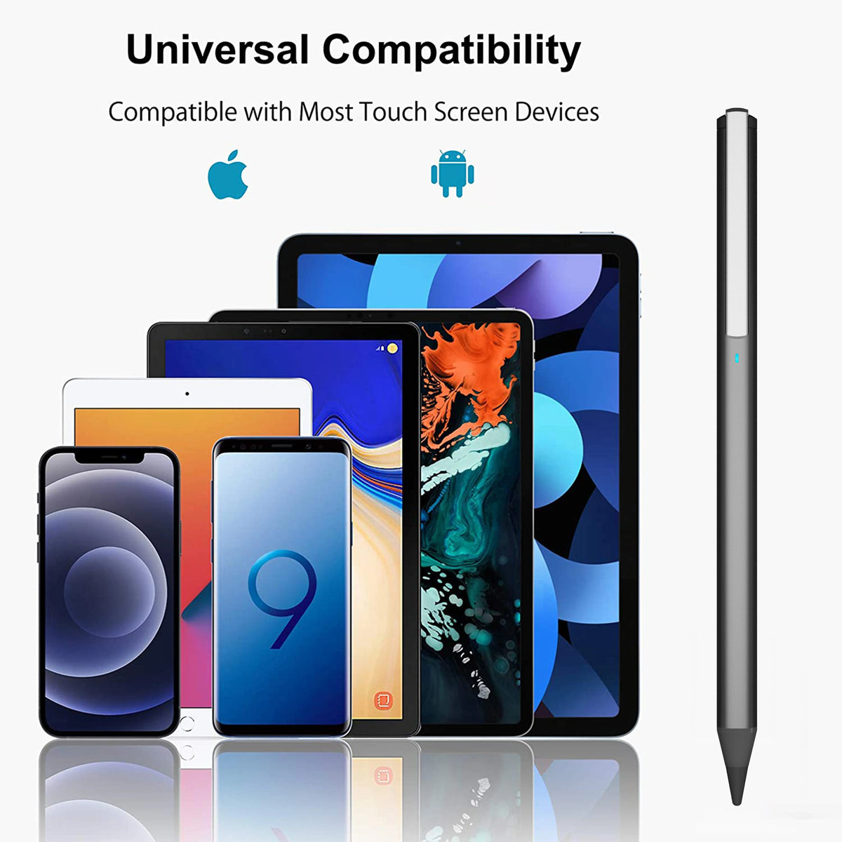 قلم لمس ليفيلو SkySync بشحن USB-C – رمادي فضائي – صورة المنتج