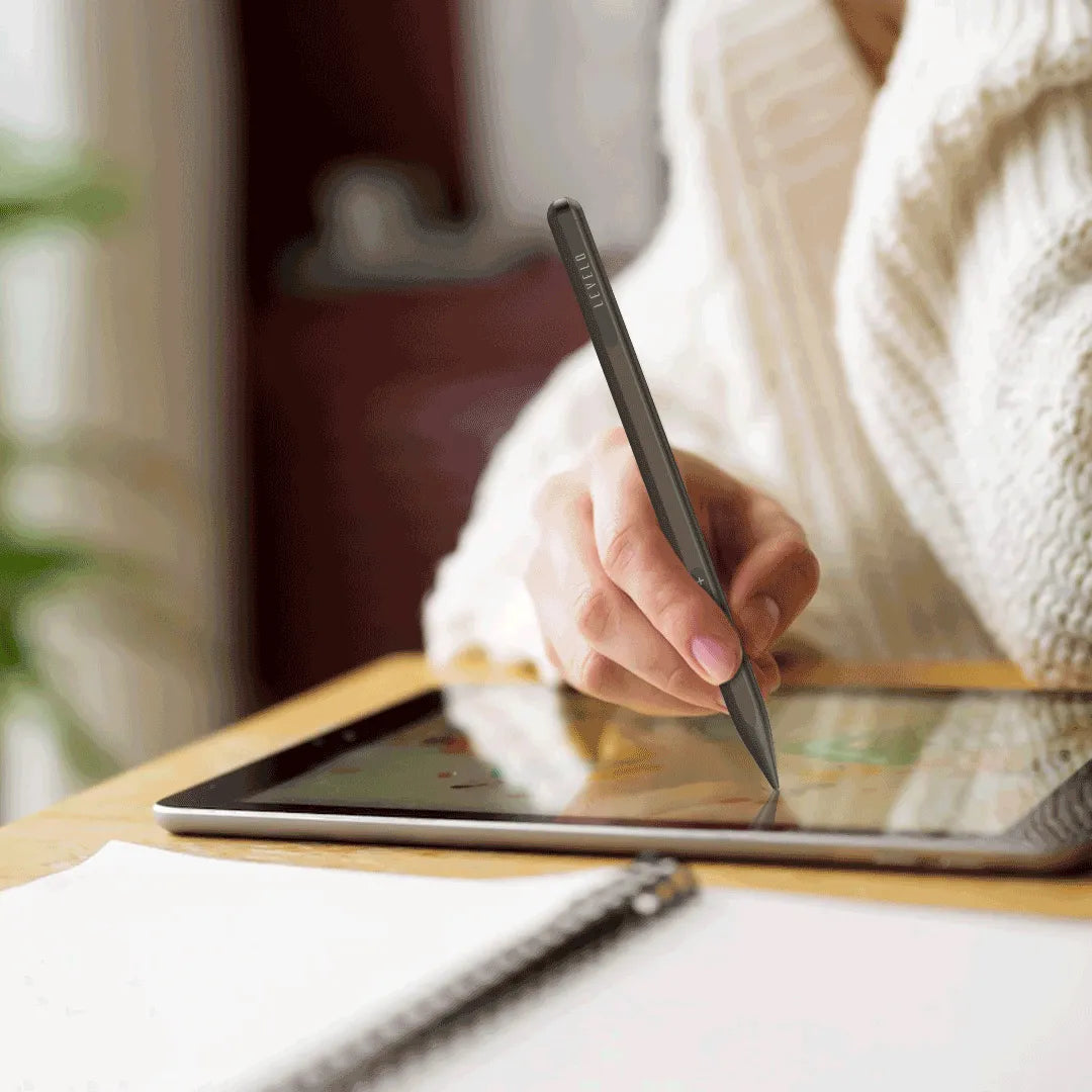 قلم ليفيلو Skywrite Versa للآيباد مع أزرار اختصار – تفاصيل المنتج والعبوة