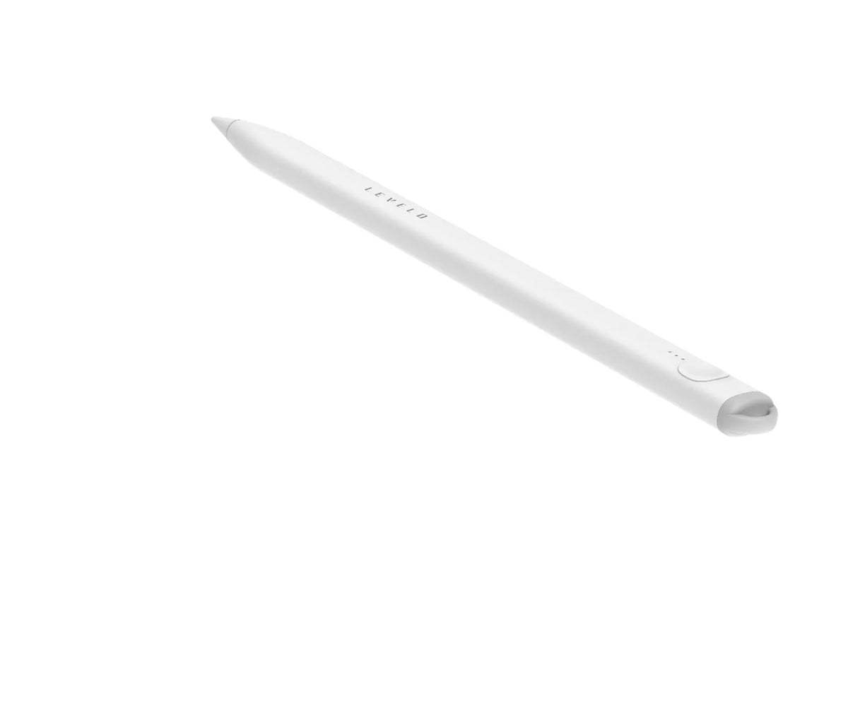 قلم ليفيلو Skyflex لأجهزة iPad – أبيض – تفاصيل المنتج والعبوة