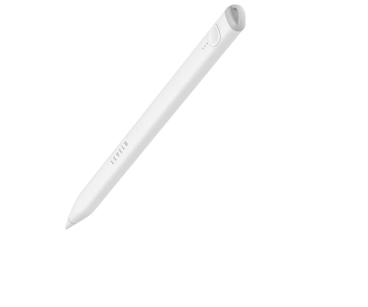 قلم ليفيلو Skyflex لأجهزة iPad – أبيض – تفاصيل المنتج والعبوة