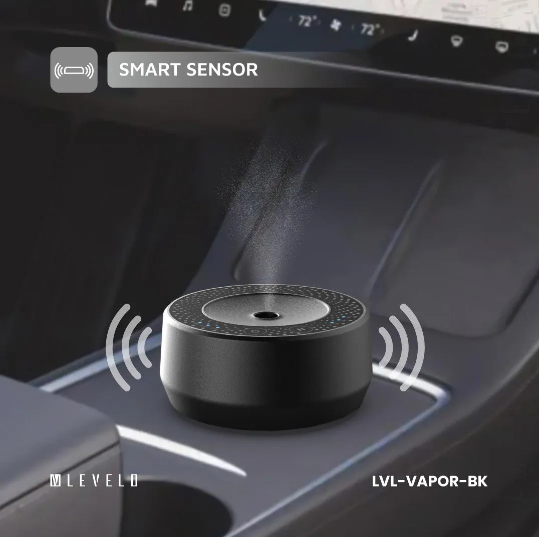 ناشر عطر سيارة ليفيلو Vapor سعة 25 مل ببطارية 400mAh – أسود – تفاصيل المنتج والعبوة