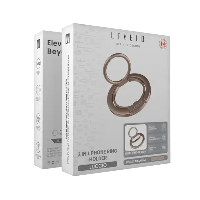 حلقة هاتف ليفيلو Luccio ‏2 في 1 متوافقة مع MagSafe – تفاصيل المنتج والعبوة
