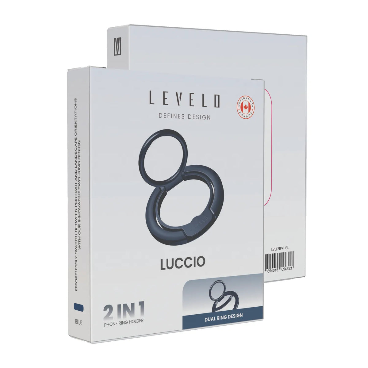 حلقة هاتف ليفيلو Luccio ‏2 في 1 متوافقة مع MagSafe – تفاصيل المنتج والعبوة
