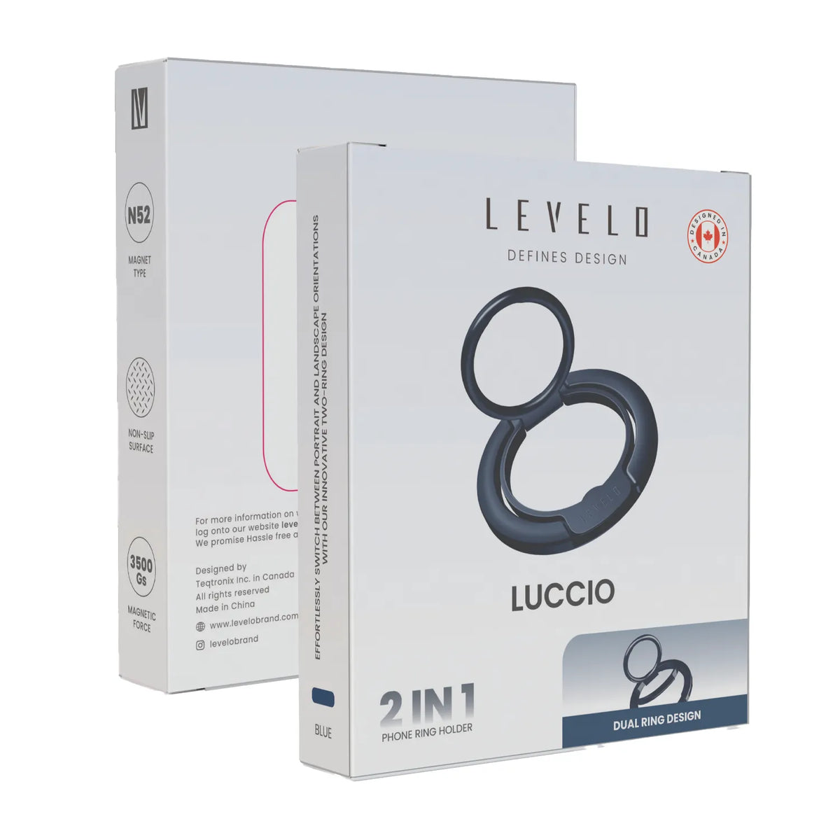 حلقة هاتف ليفيلو Luccio ‏2 في 1 متوافقة مع MagSafe – تفاصيل المنتج والعبوة