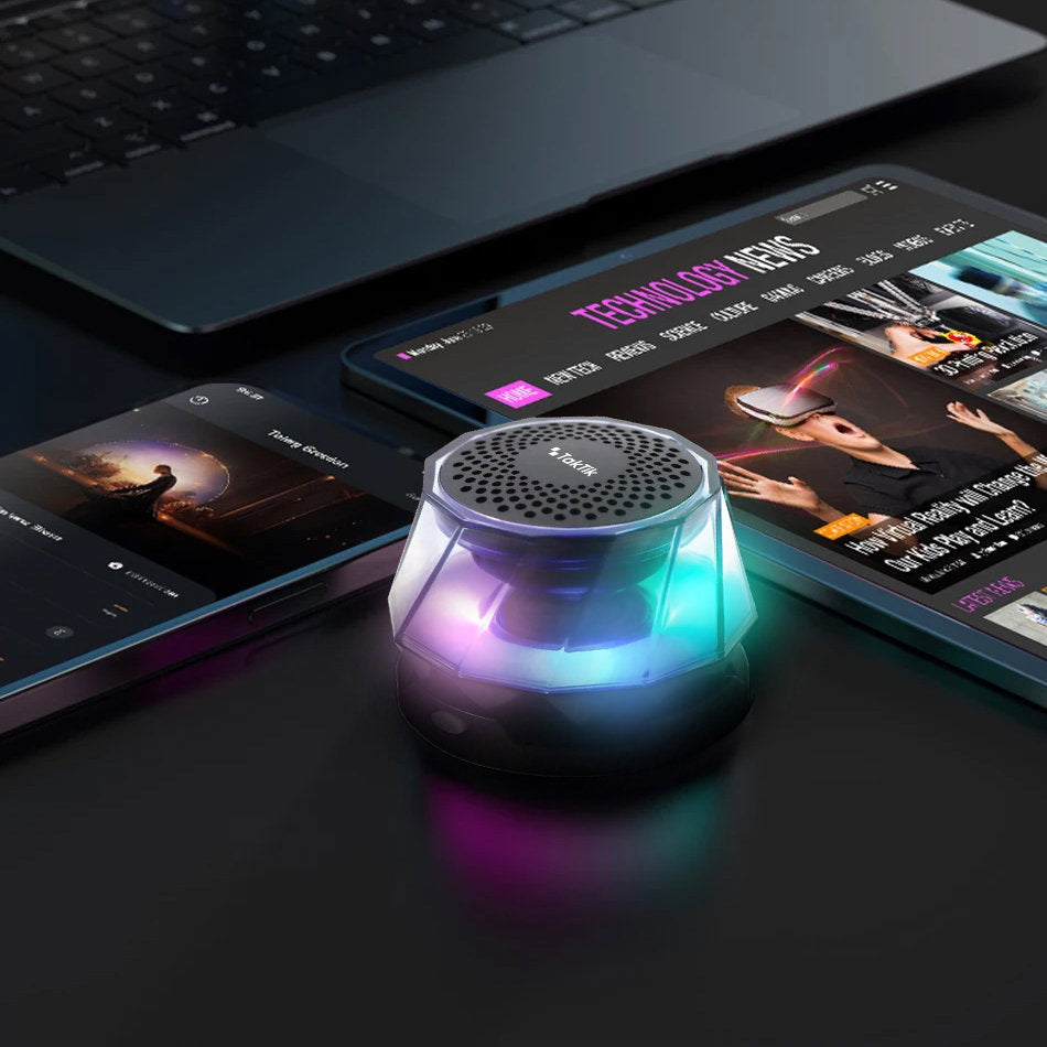 مكبر صوت محمول بلوتوث مغناطيسي تكتك 3 واط 400 مللي أمبير Taktik Mini Magnetic Bluetooth Speaker