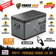 ثلاجة جلاسيار محمولة سعة 30 لتر | FORCE USA GLACIAR PORTABLE 30LFRIDGE