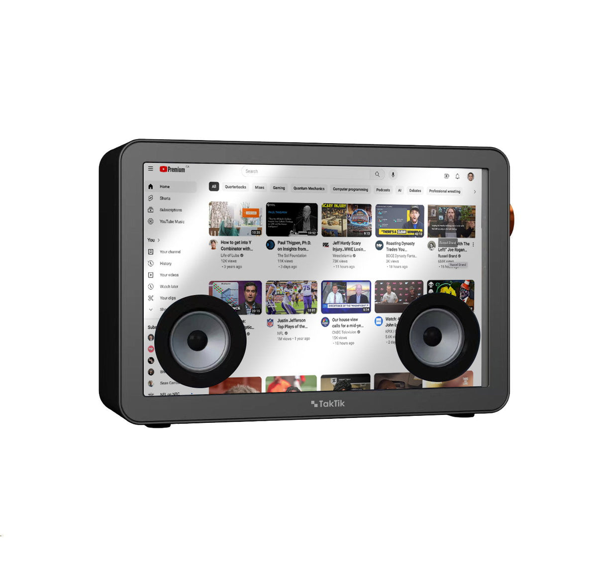 Taktik Bluetooth Speaker with 19-inch Android Smart Screen and 2 Microphones Taktik Sound Box