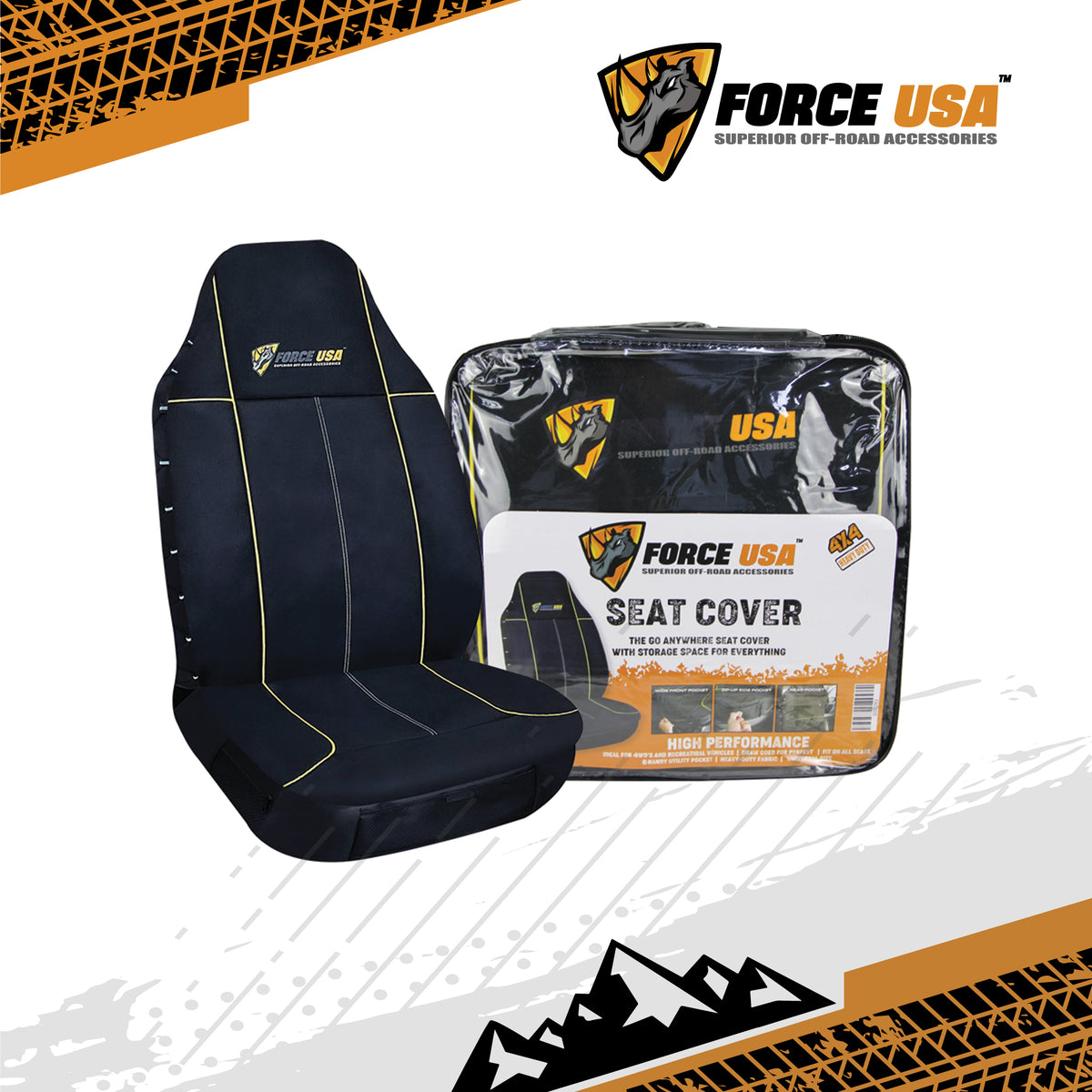 غطاء مقعد للطرق الوعرة | FORCE USA OFF ROAD SEAT COVER