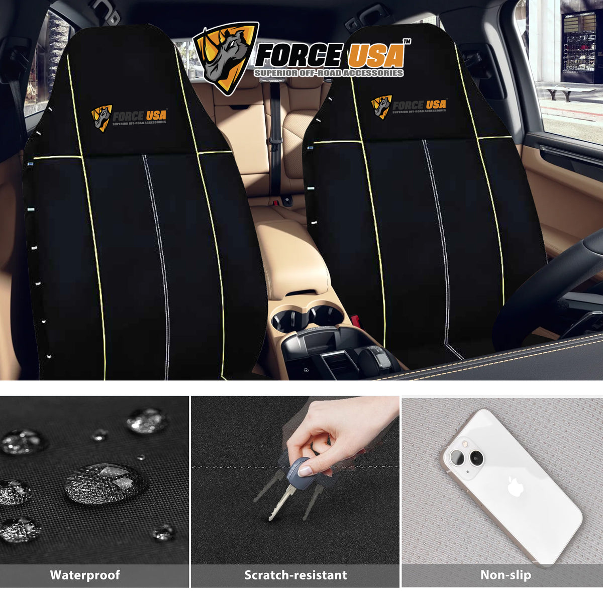 غطاء مقعد للطرق الوعرة | FORCE USA OFF ROAD SEAT COVER