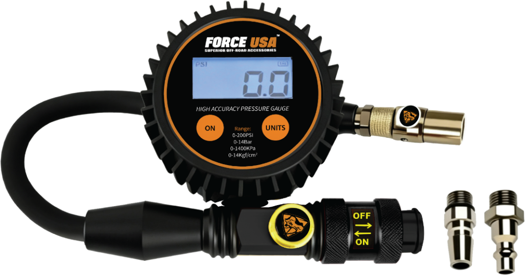 مقياس ضغط رقمي للنفخ والتفريغ | FORCE USA INFLATE/DEFLATE DIGITAL PRESSURE GAUGE