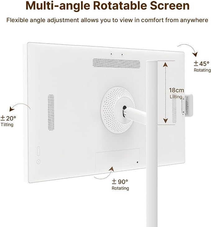 شاشة متنقلة اندرويد لمس ذكية تكتك مع ستاند كاميرا 32 بوصة Taktik Portable Smart Screen 1080p Rotatable Touch Screen