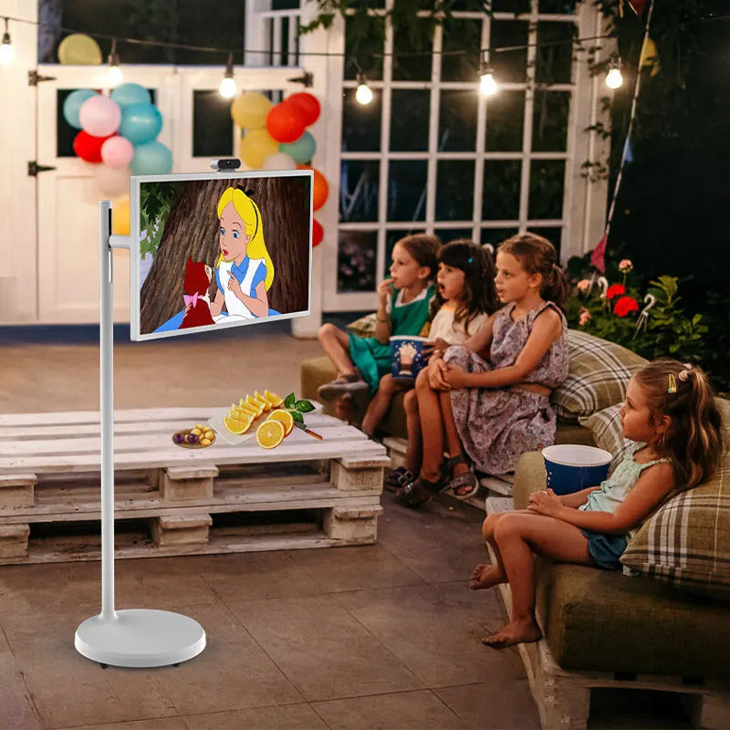 شاشة متنقلة اندرويد لمس ذكية تكتك مع ستاند كاميرا 32 بوصة Taktik Portable Smart Screen 1080p Rotatable Touch Screen